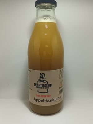 Appel- Kurkuma sap Fles 1 liter
