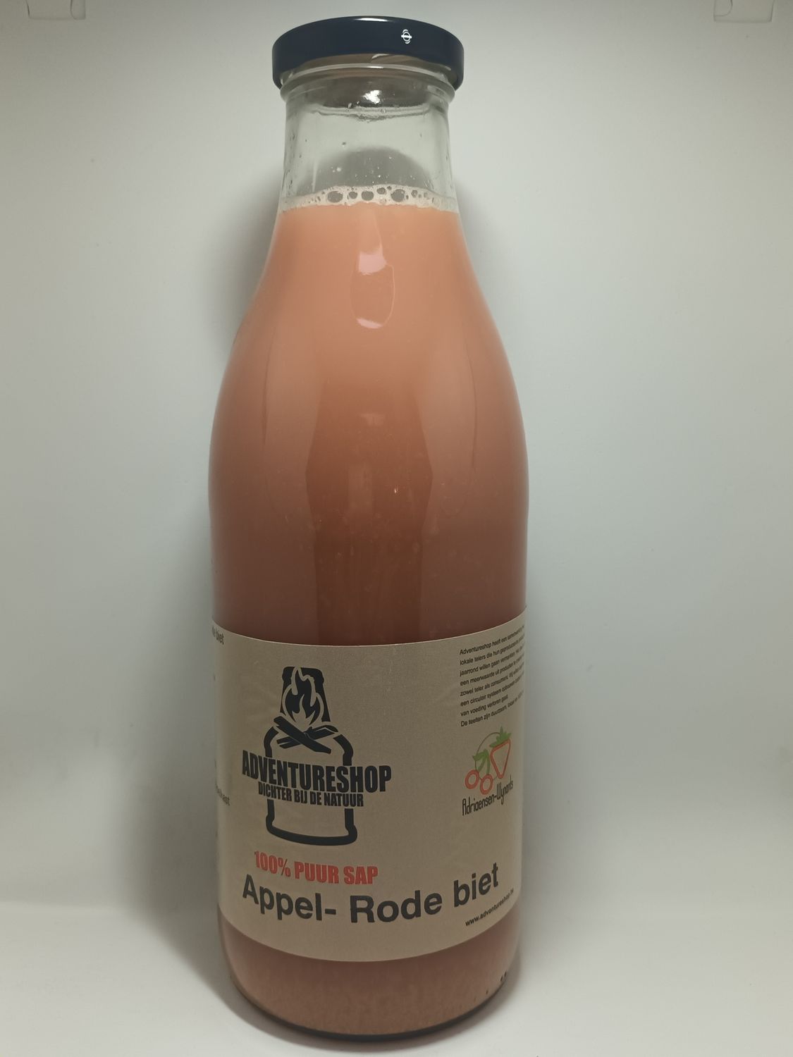 Appel- Rode biet sap Fles 1 liter