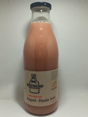 Appel- Rode biet sap Fles 1 liter