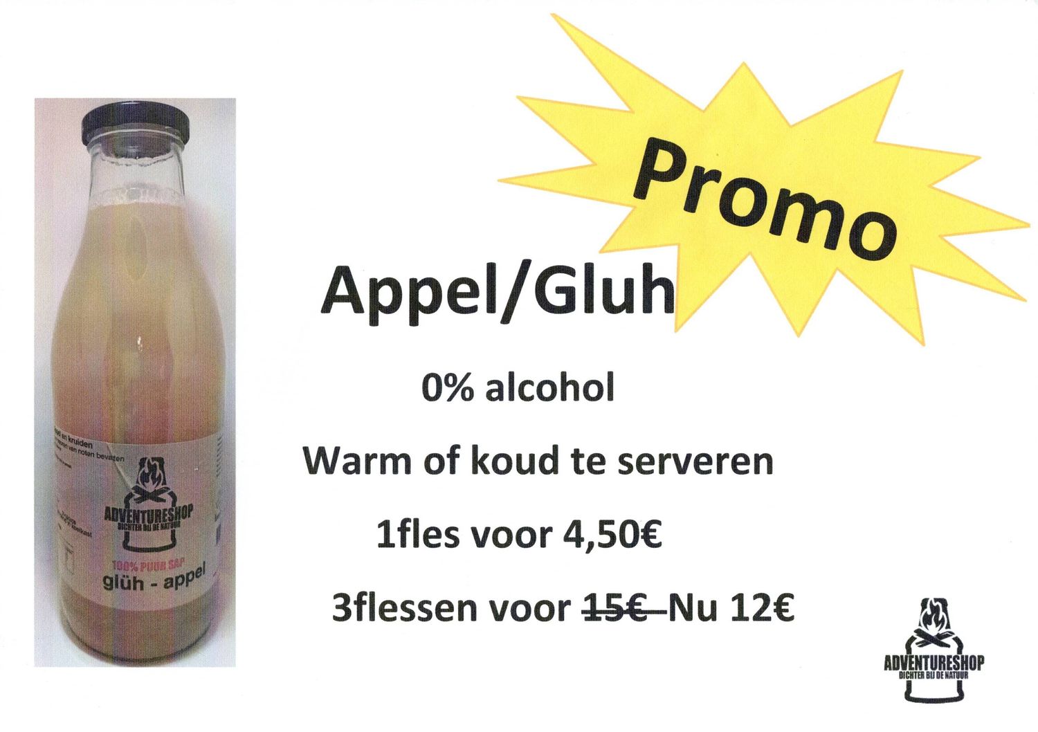 Glüh appelsap 3x1L - Actie Glüh appelsap 3x1L - Actie