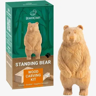 Houtsnijkit DIY12 Bear