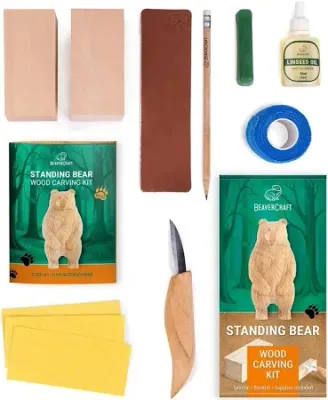 Houtsnijkit DIY12 Bear