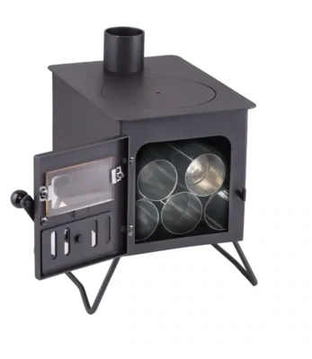 Hout Kachel - Wood Stove Cube