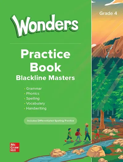 CUARTO - WONDERS GRADE 4 PRACTICE BOOK - MGH - 23 - ISBN 9781265808273