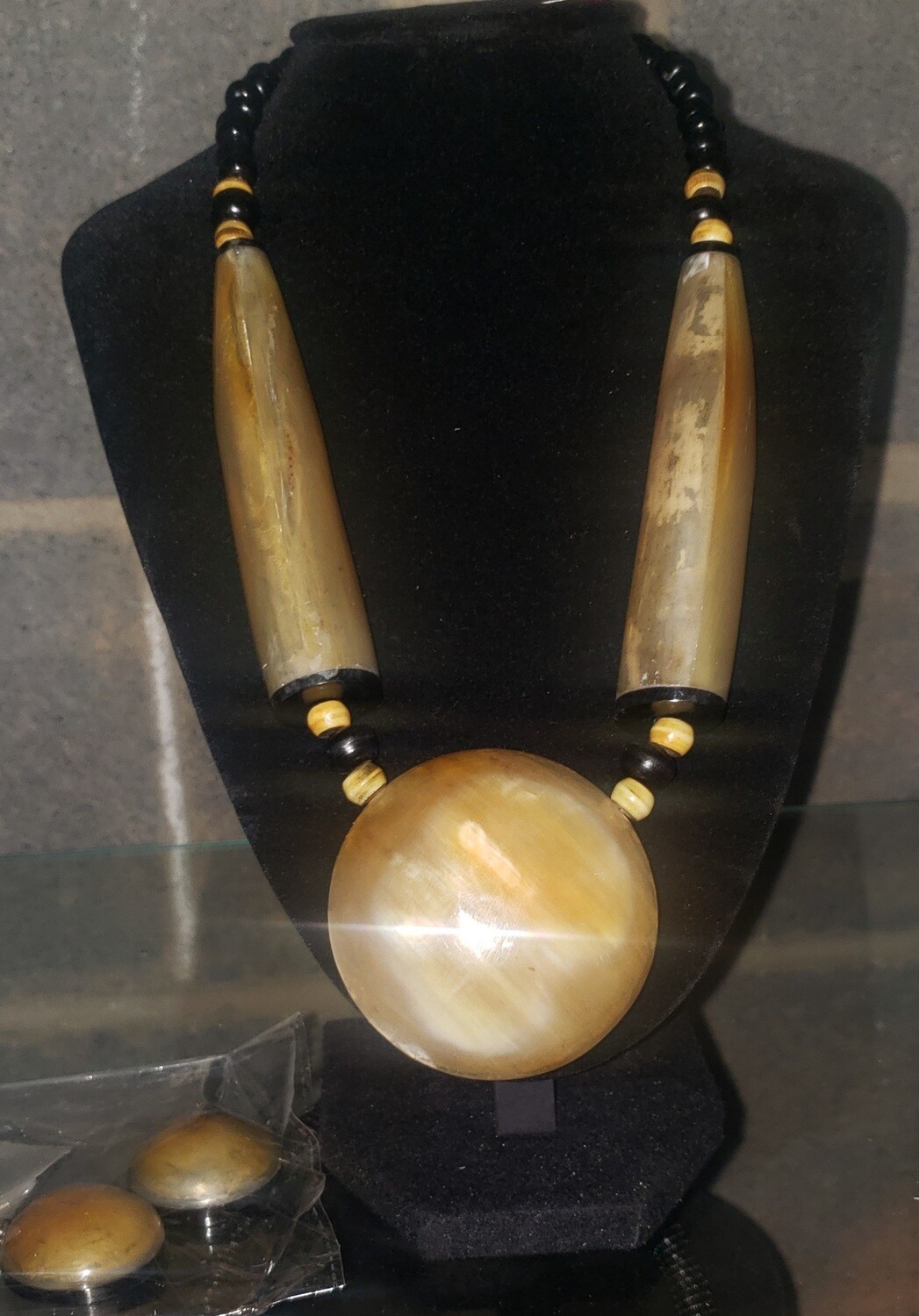 African Horn Necklace set