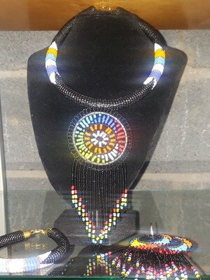 Multi colored Masai set