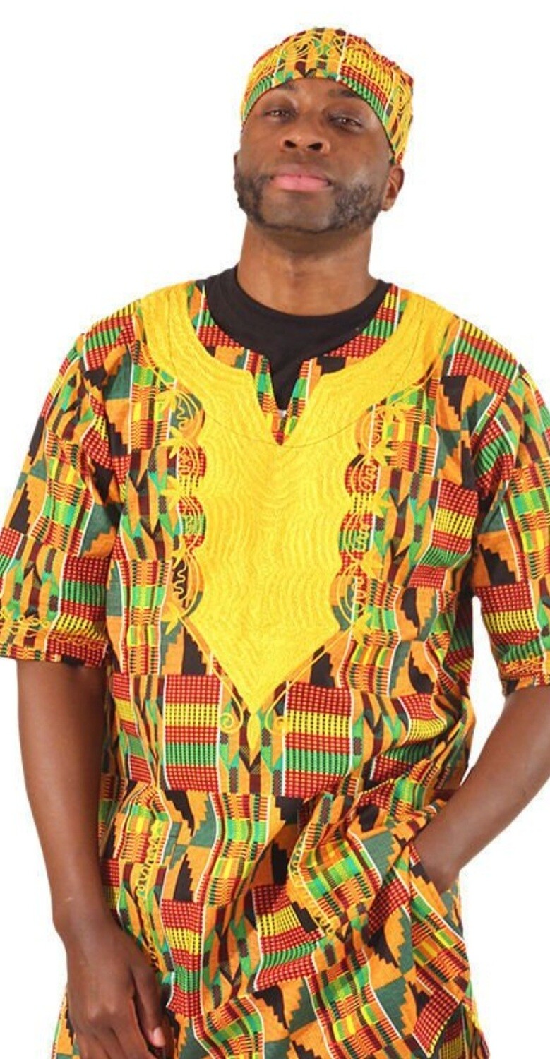 Embroidery  Kente Dashiki /men