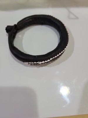 Ghanaian leather bracelet unisex