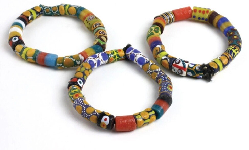 Ghanaian  trade bead bracelet