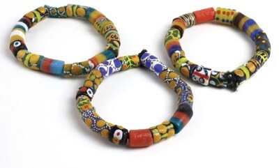 Ghanaian  trade bead bracelet