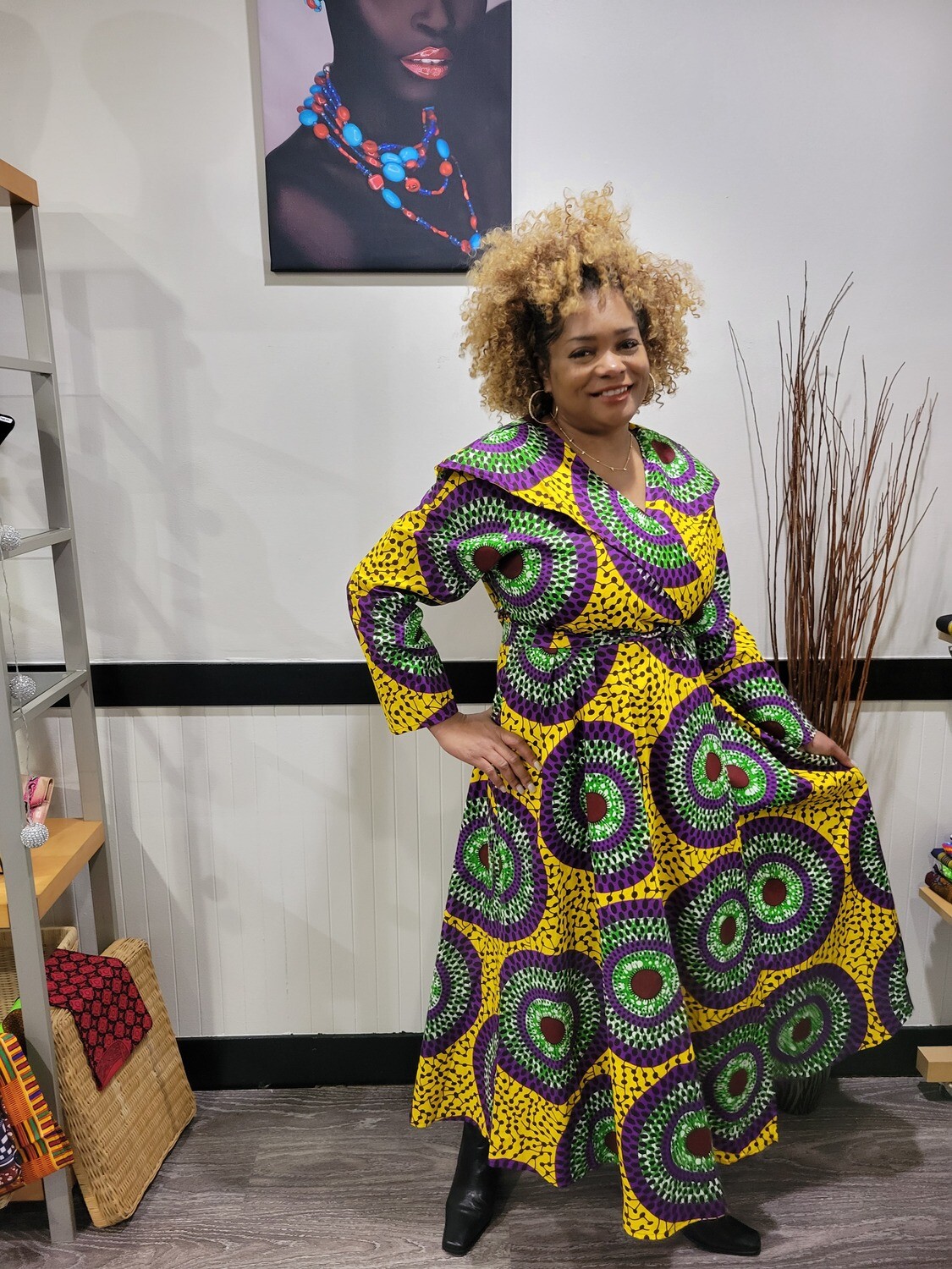 Wrap Dress /Yellow