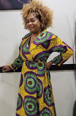 Wrap Dress /Yellow