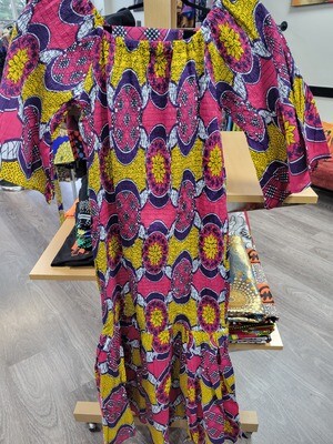 Smocked Ankara dress #204