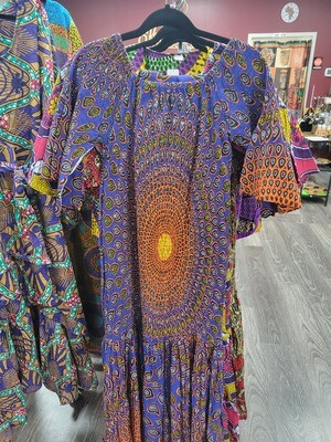 Smocked Ankara dress #206