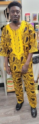 2pcs Men's Ankara w/embroidery
