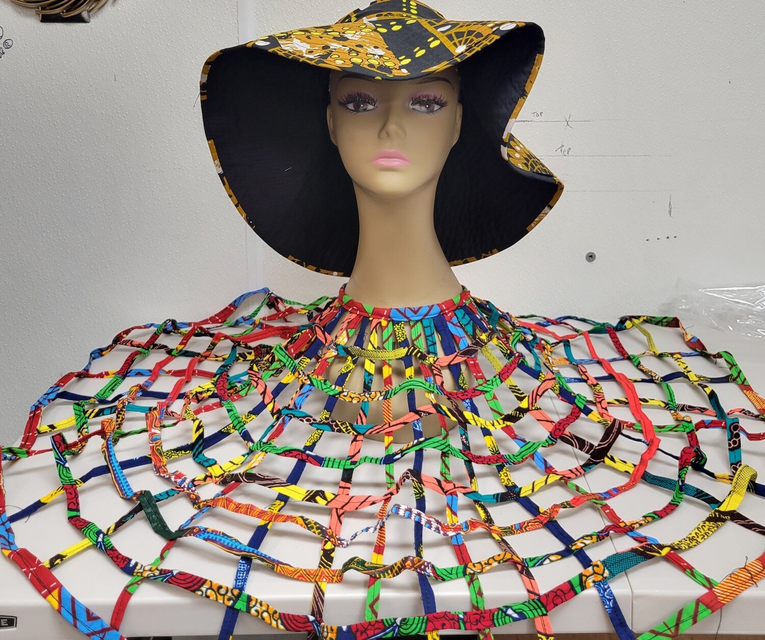Ankara collar neck wear