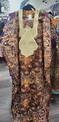 Bazin Riche Boubou w/matching Headwrap