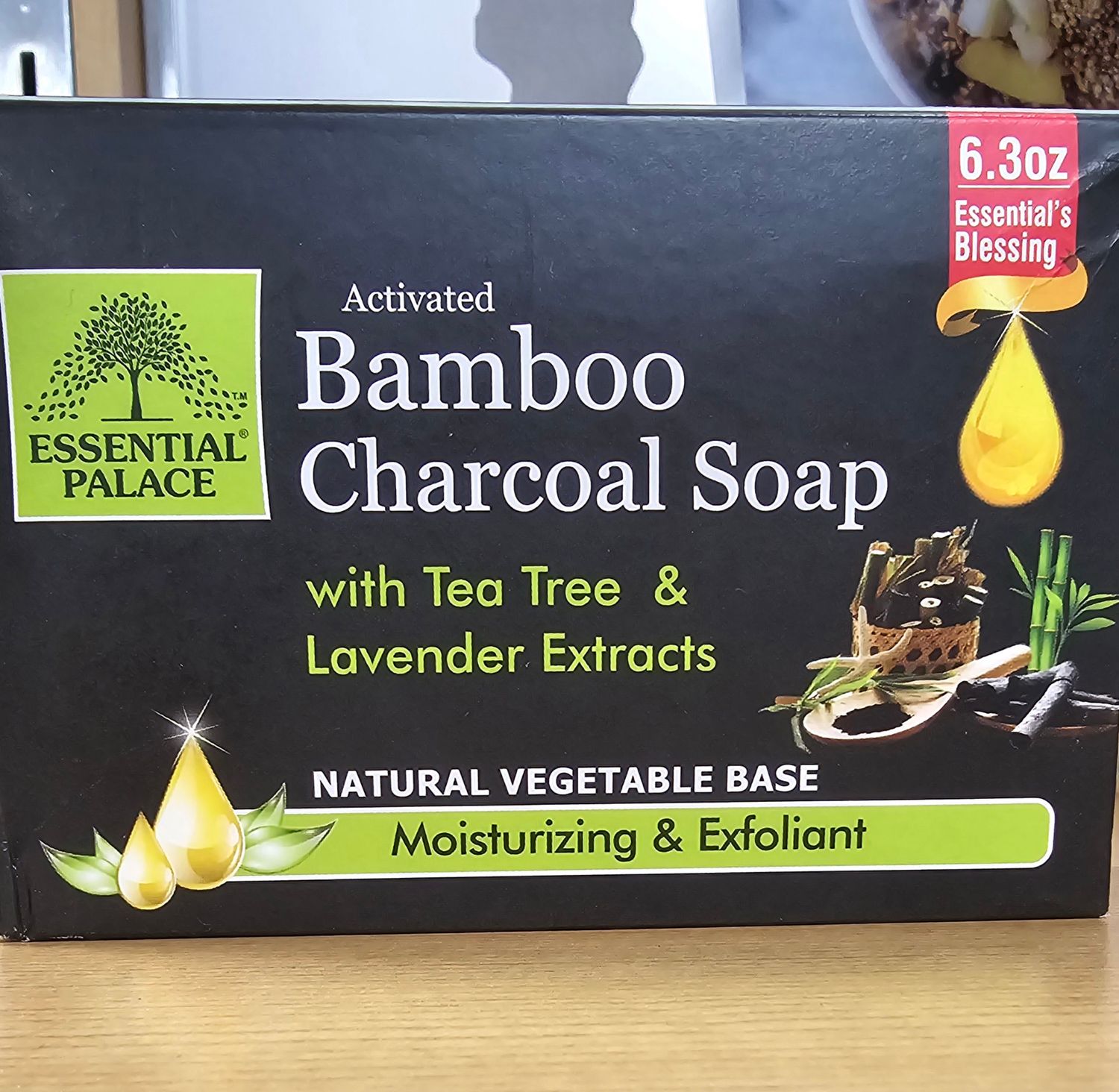 Bamboo charcoal soap.