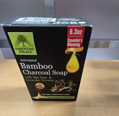 Bamboo charcoal soap.
