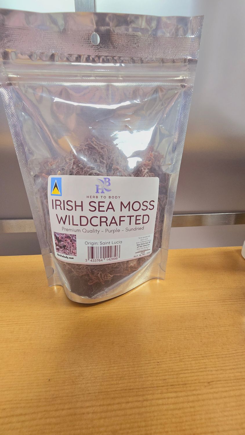 Wild crafted, purple sea moss.