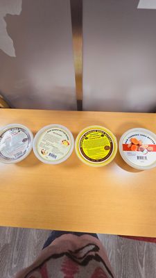 Yellow /White blended Shea butters