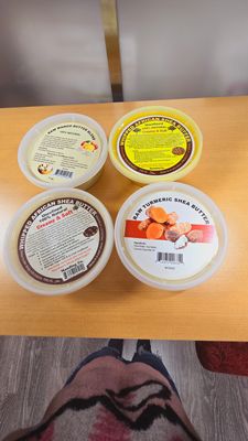 Yellow /White blended Shea butters