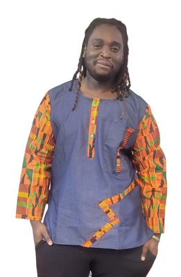 Kente trim long sleeve Kente trim long sleeve