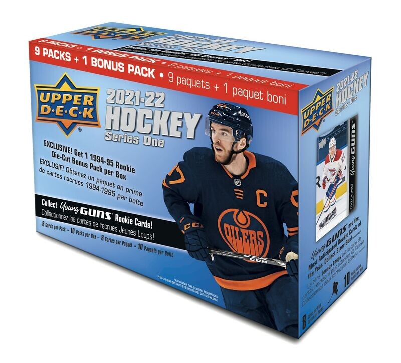 2021-2022 Upper Deck Series 1 Hockey Blaster Exclusive