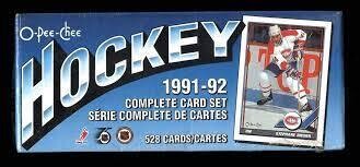 1991-1992 O-Pee-Chee Hockey Complete Card Set