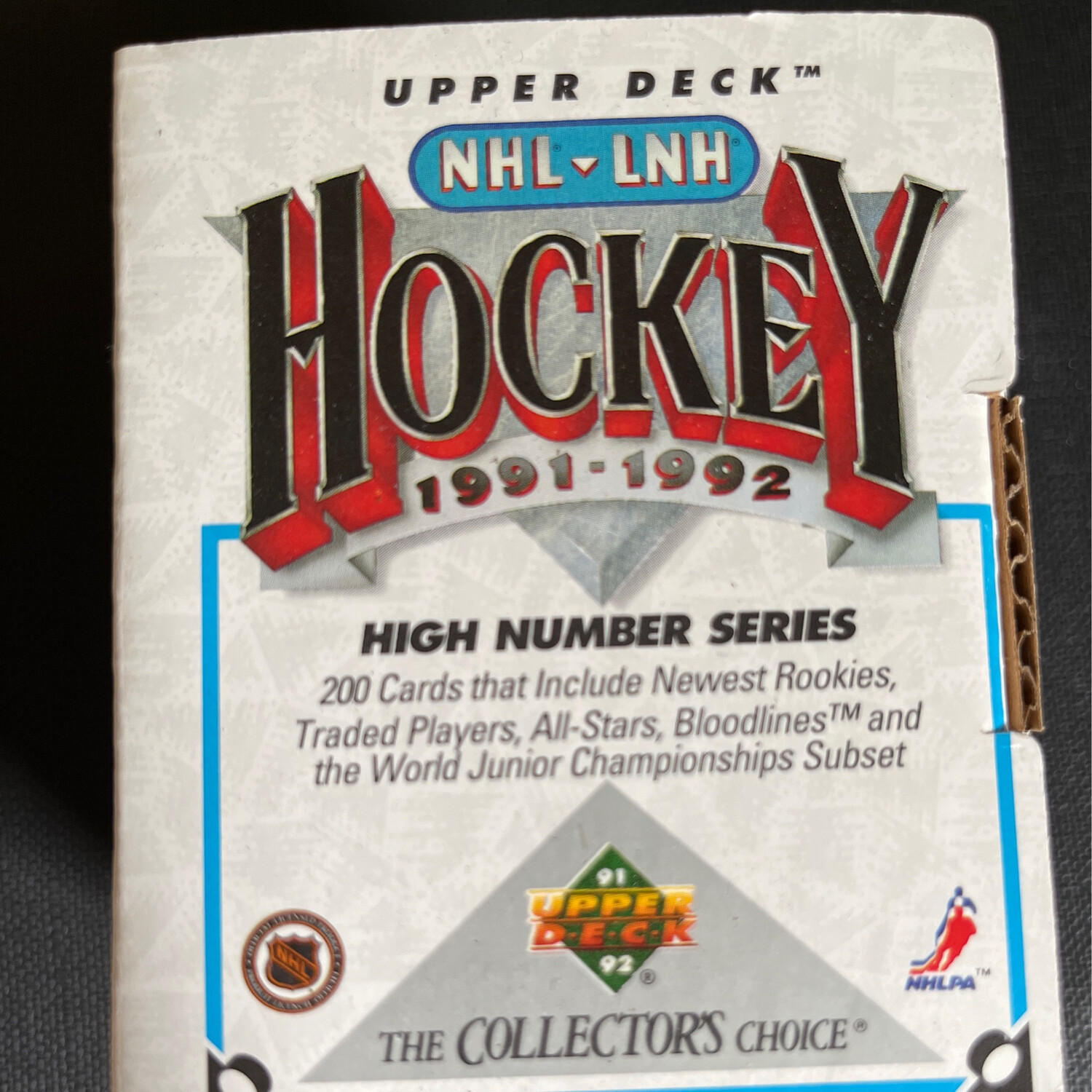 1991-1992 Upper Deck Hockey High Number Series Set