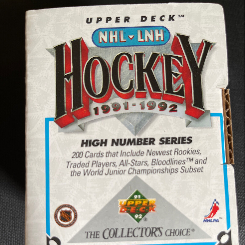 1991-1992 Upper Deck Hockey High Number Series Set