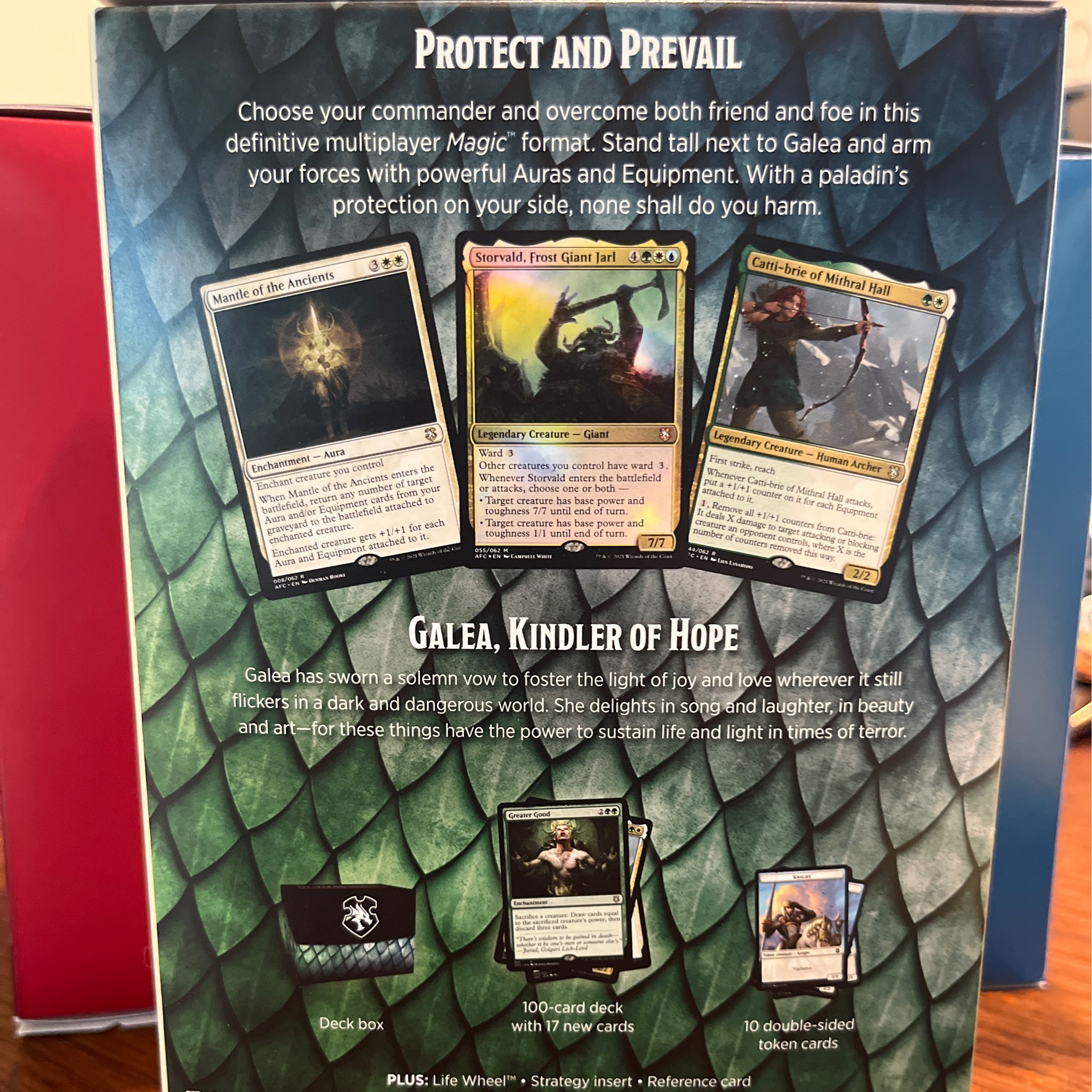 Dungeons & Dragons Commander Deck Aura Of Courage 2021