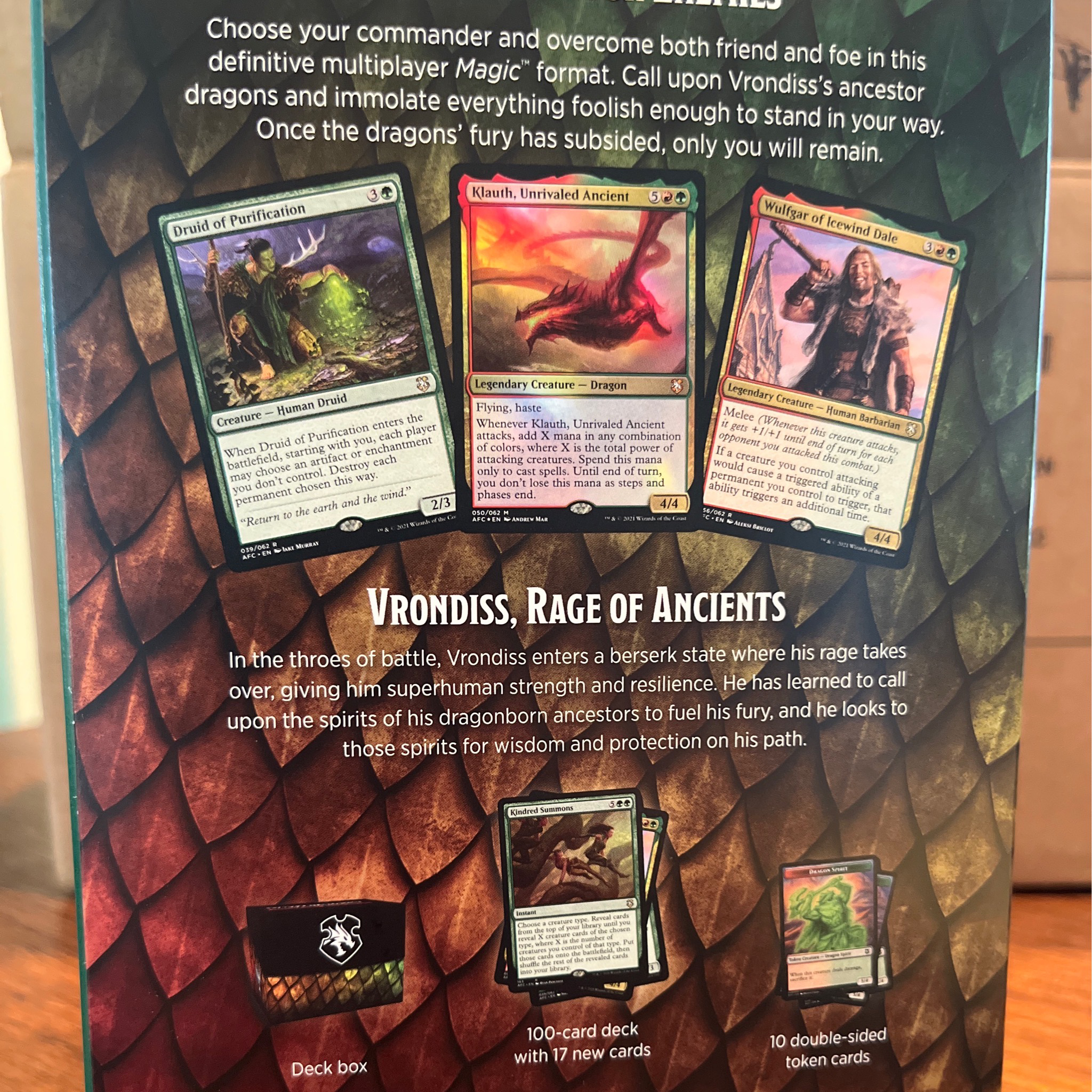 Dungeons & Dragons Commander Deck Draconic Rage 2021