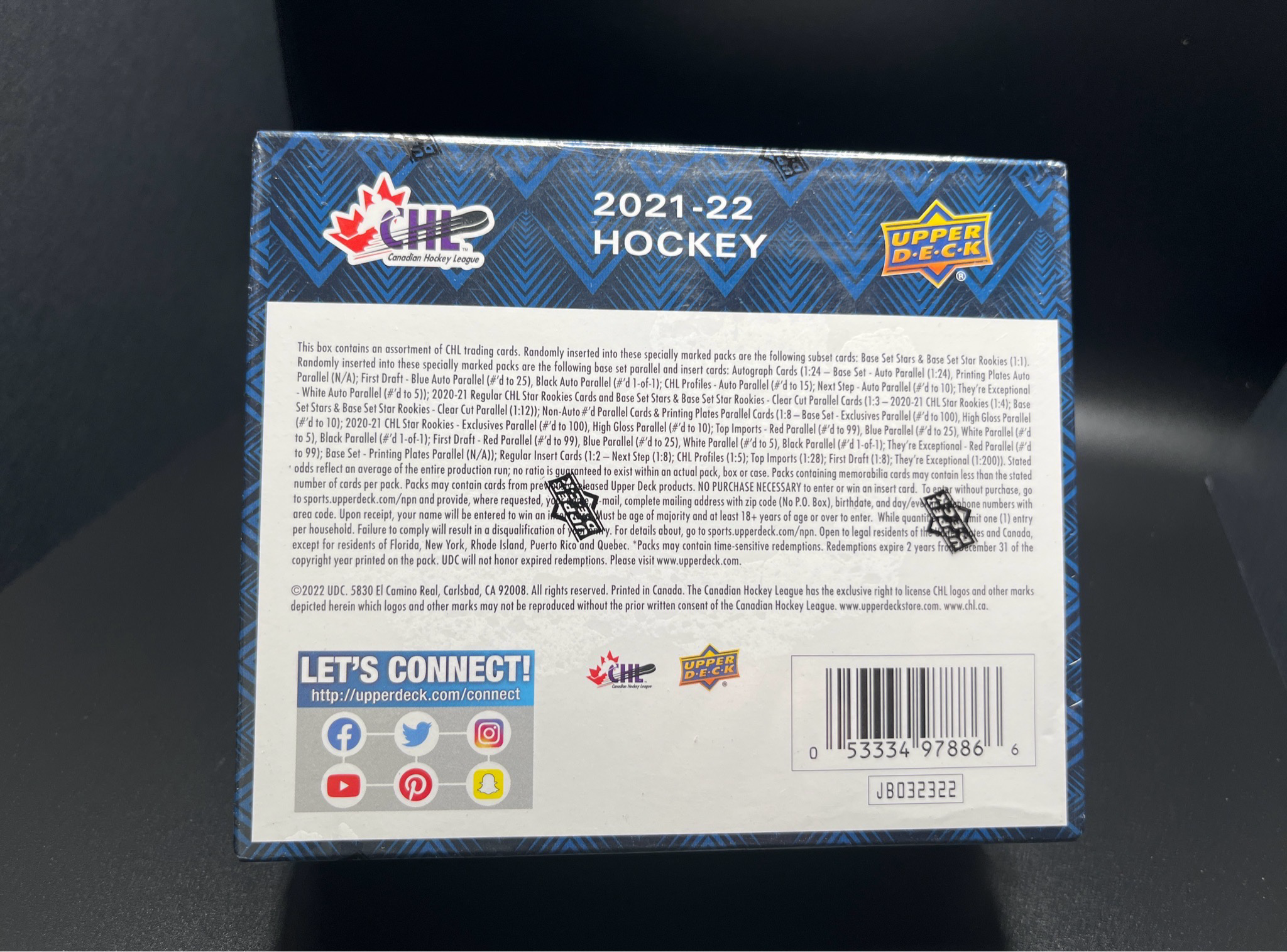 2021-2022 Upper Deck CHL Hockey