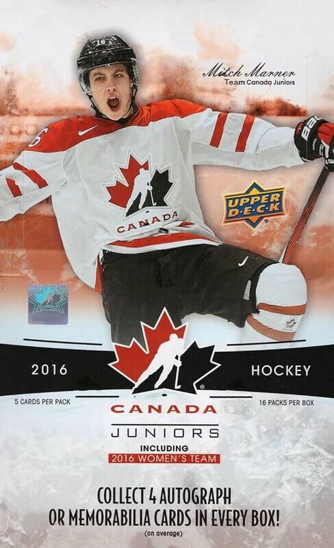 2016 Upper Deck Canada Juniors Hockey