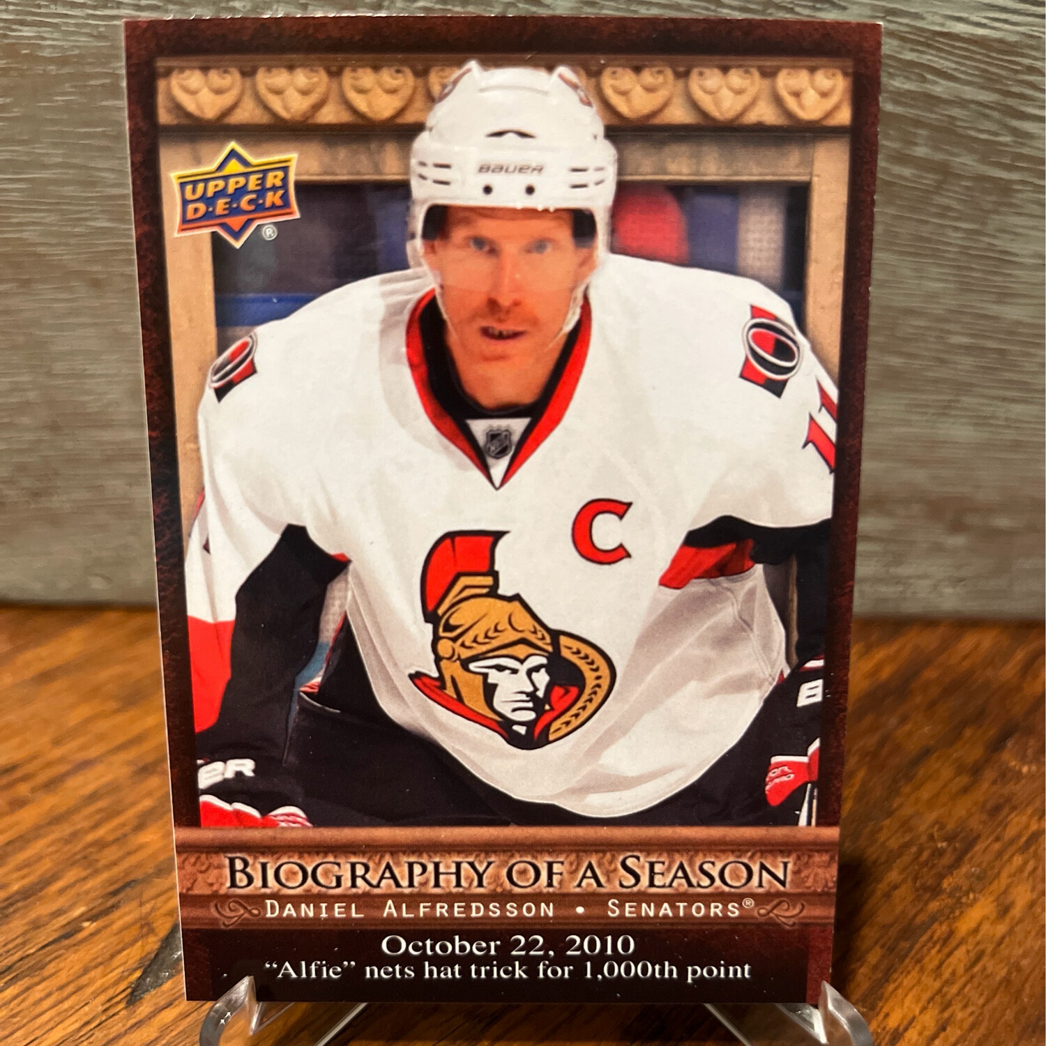 2010-2011 Upper Deck Biography of A Season/Daniel Alfredsson BOS14