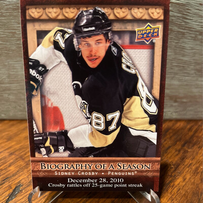 2010-2011 Upper Deck Biography Of A Season/Sidney Crosby BOS18