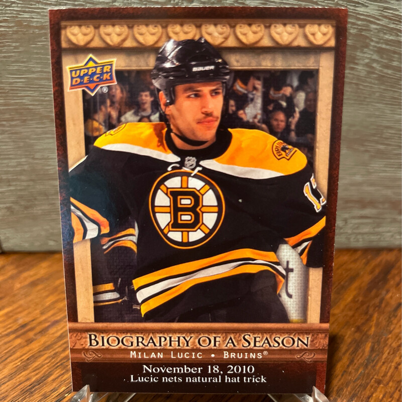 2010-2011 Upper Deck Biography Of A Season/Milan Lucic BOS17