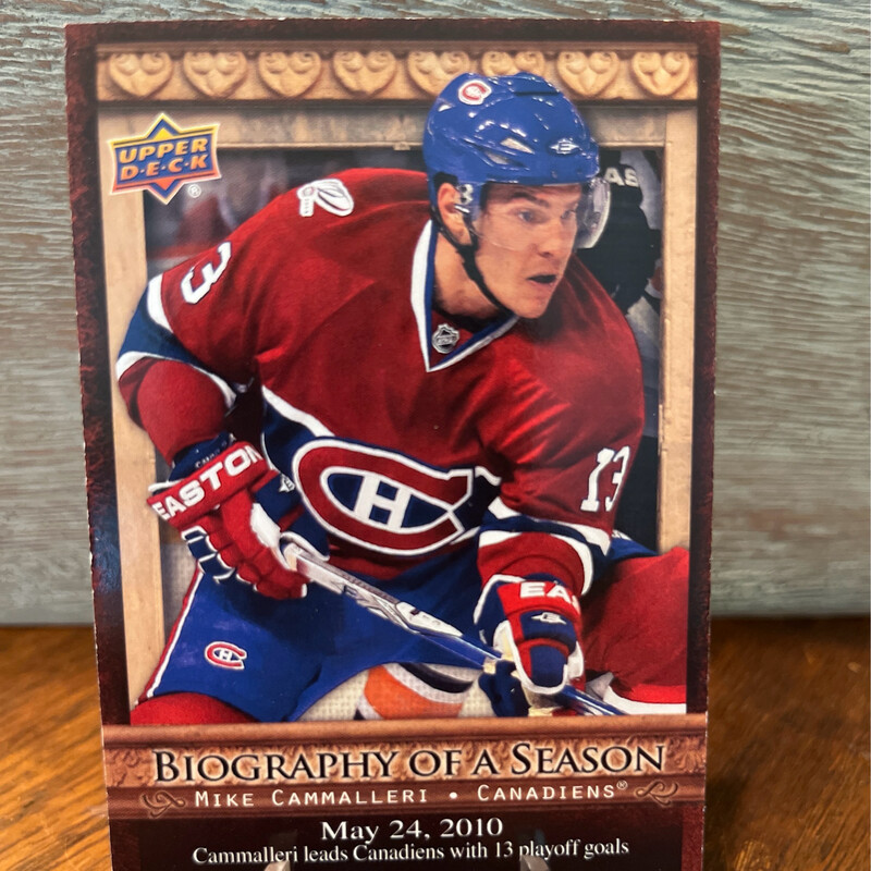 2010-2011 Upper Deck Biography of A Season/Mike Cammalleri BOS5