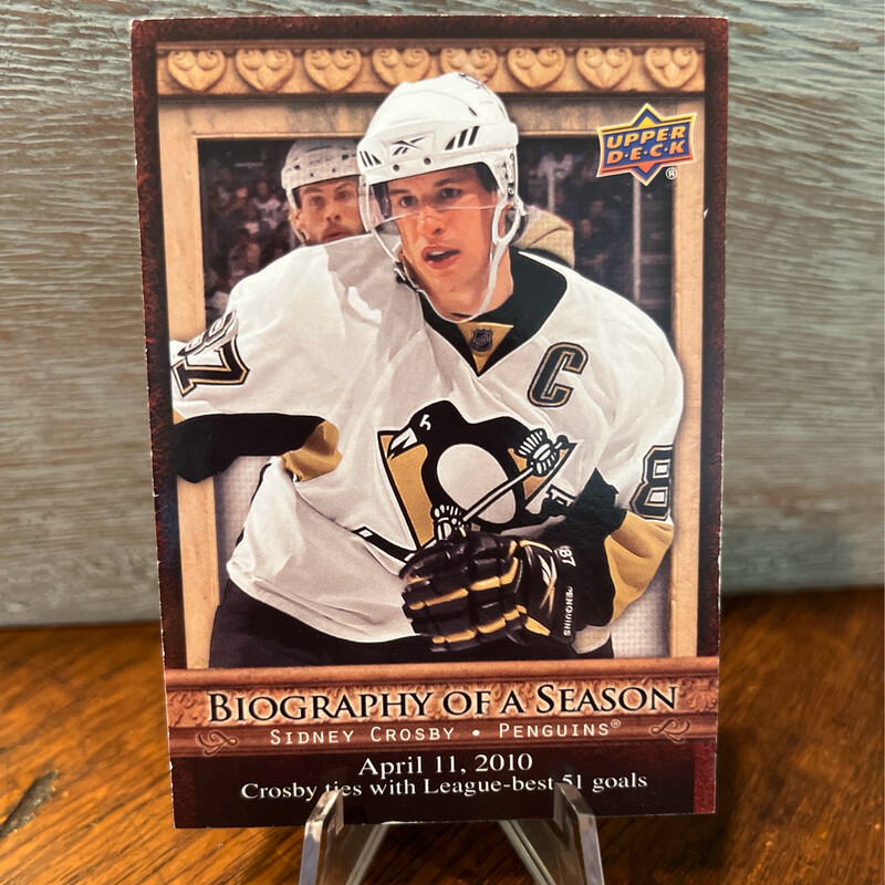 2010-2011 Upper Deck Biography Of A Season/Sidney Crosby BOS2