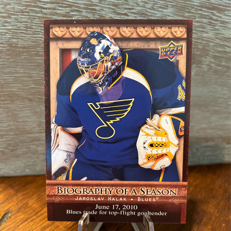 2010-2011 Upper Deck Biography Of A Season/Jaroslav Halak BOS10