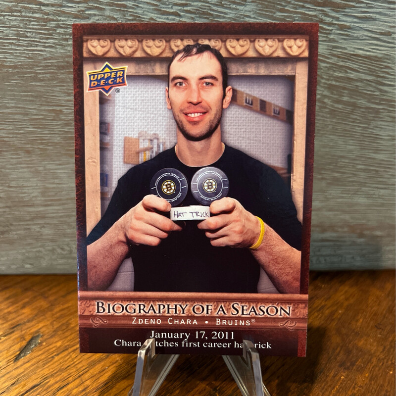 2010-2011 Upper Deck Biography of A Season/Zdeno Chara BOS22