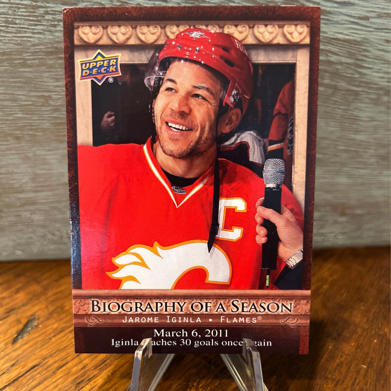 2010-2011 Upper Deck Biography Of A Season/Jarome Iginla BOS28