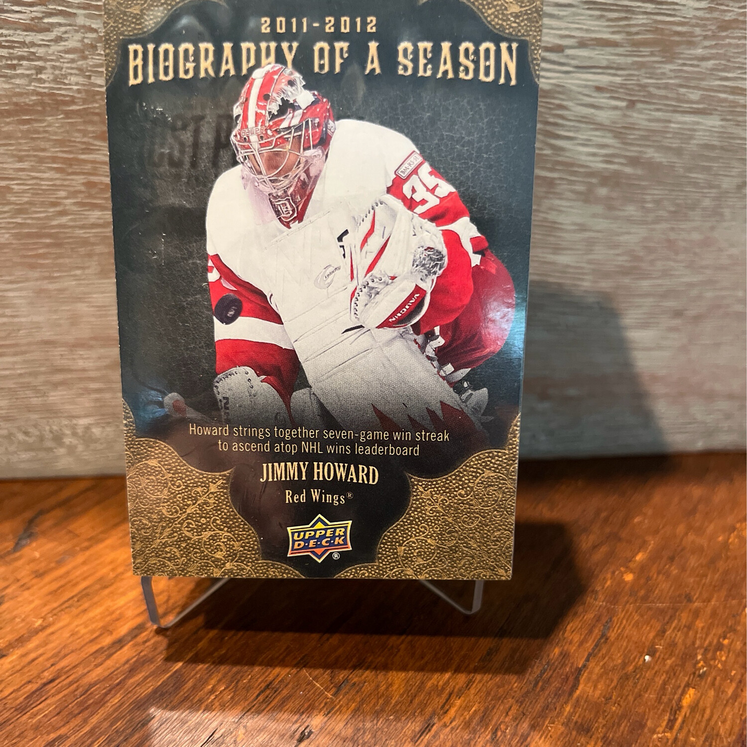 2011-2012 Upper Deck Biography Of A Season/Jimmy Howard BOS19
