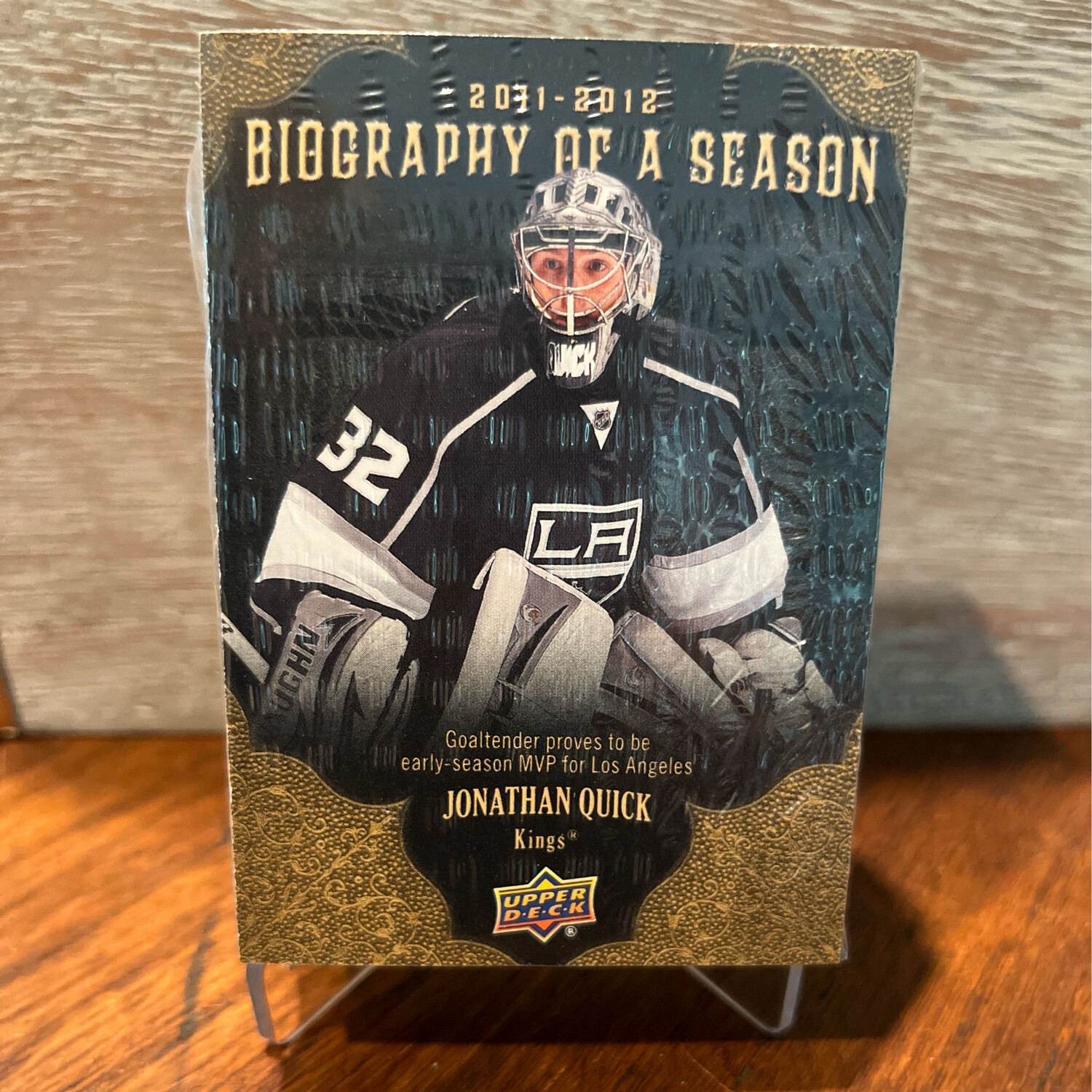 2011-2012 Upper Deck Biography Of A Season/Jonathan Quick BOS12