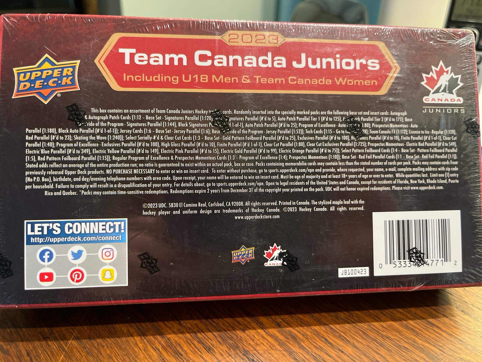 2023 Upper Deck Team Canada Juniors Hobby