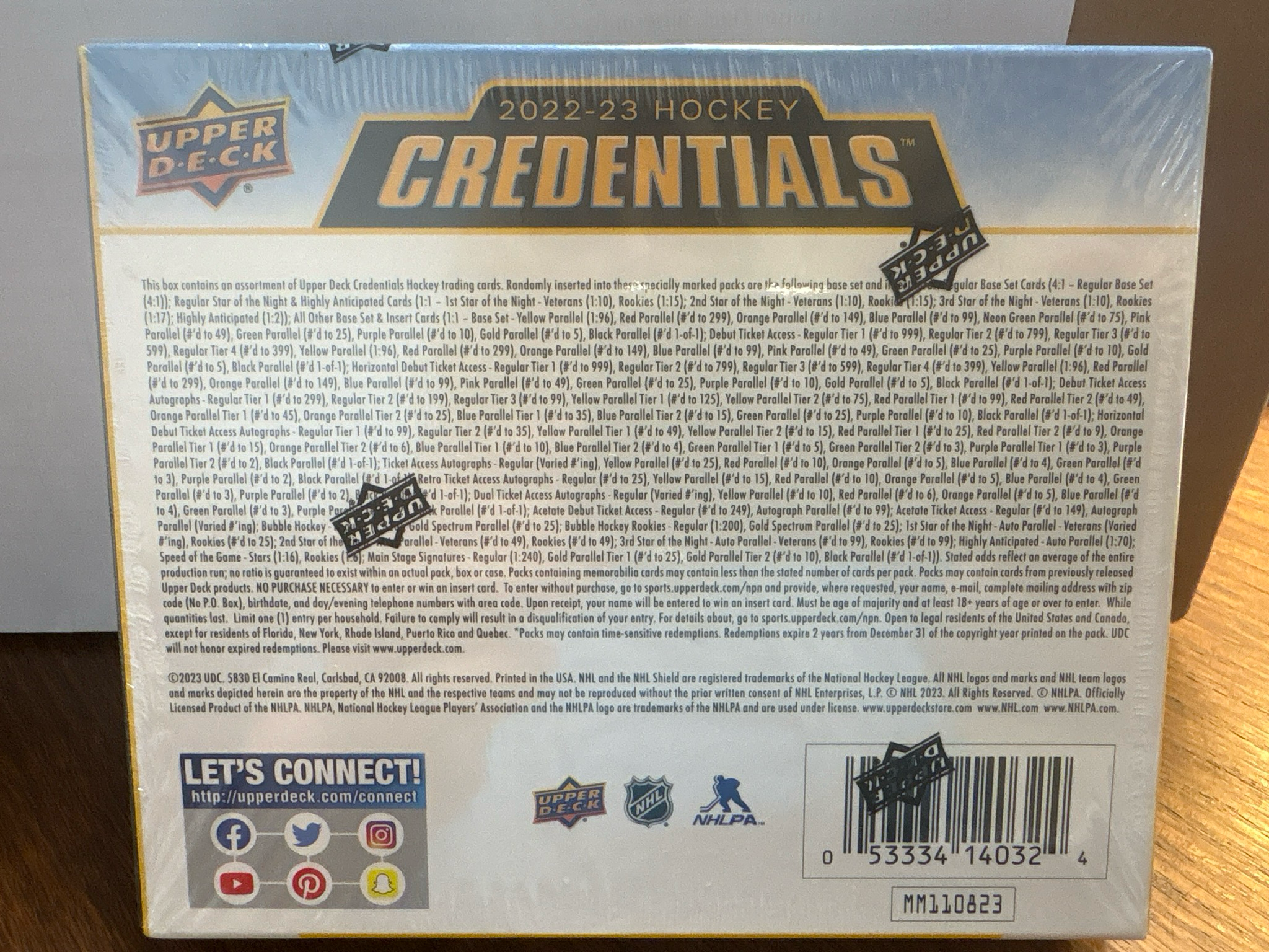 2022-23 Upper Deck Credentials Hockey