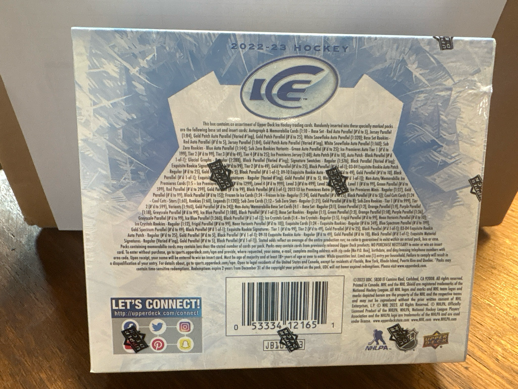 2022-2023 Upper Deck Ice Hockey Hobby