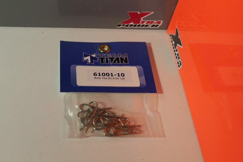 Bodie Clips for 1/8 Team Titan 61001-10 Bodie Clips for 1/8 Team Titan 61001-10