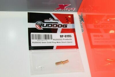 5mm GoldPlug Male 12mm RP-0195